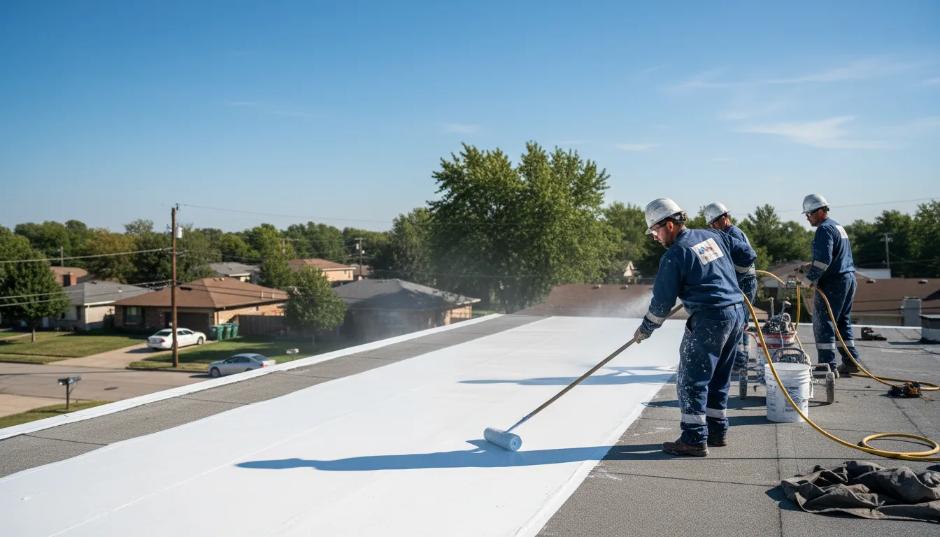 Commercial roof coating in Riverview, MI near me